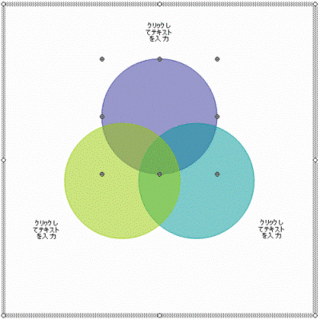 2つの円の重なる部分を混色にしたい Powerpoint Excel Word 事務ストレスから解放されよう